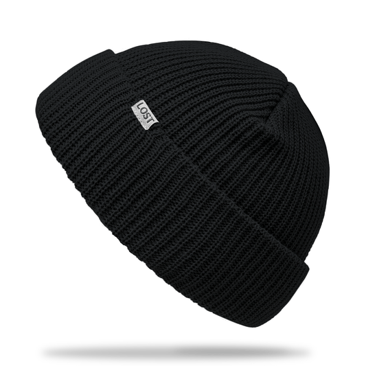 Black Field Beanie - Lost Hat Co.