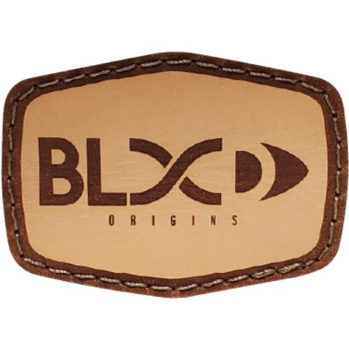 Blood Origins 2 - Full Bullet Logo - Tan Leather Hex