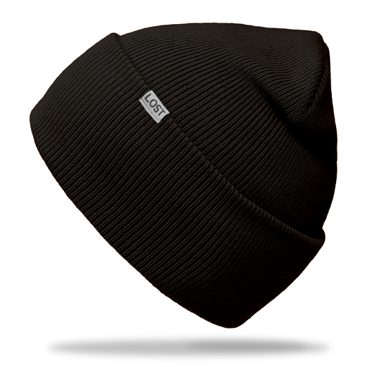 Black Cold Front Beanie - Lost Hat Co.